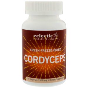 Eclectic Institute, Hongos cordyceps, frescos e hidrolizados, 560 mg, 120 cápsulas vegetales