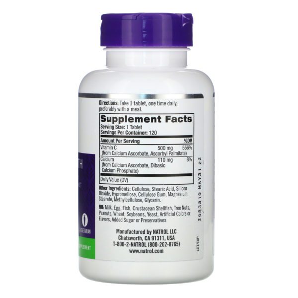 Natrol, Easy-C, 500 mg, 120 Tablets - Imagen 2