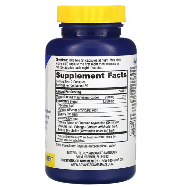 Advanced Naturals, Colon Max, Potent Herbal & Mineral Formula, 100 Vegetable Capsules - Imagen 2