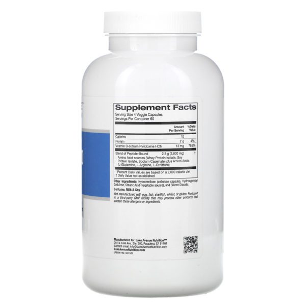 Lake Avenue Nutrition, Total amino, 240 cápsulas vegetales - Imagen 2