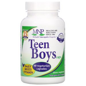 Michael's Naturopathic, Cápsulas para chicos adolescentes, multivitamina diaria, 60 cápsulas vegetarianas y kósher