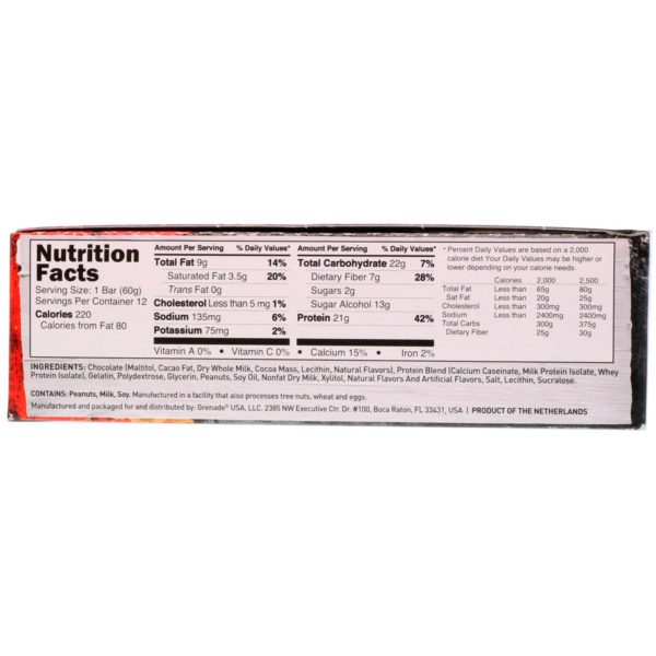 Grenade, Carb Killa, High Protein Bars, Peanut Nutter, 12 Bars, 2.12 oz (60 g) Each - Imagen 3
