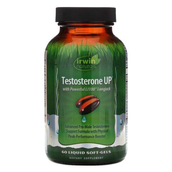 Irwin Naturals, Testosterone UP, 60 Pastillas Blandas de Gel Líquidas