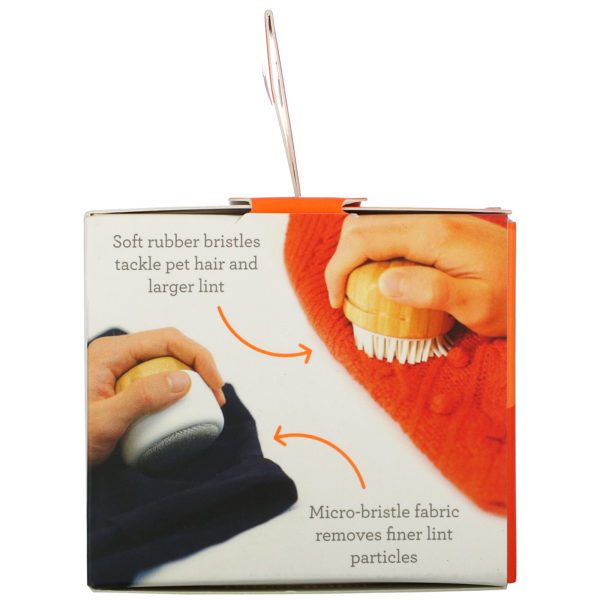 Full Circle, Fuzz Off, 2-in-1 Lint Remover, White, 1 Brush - Imagen 4