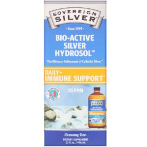 Sovereign Silver, Bio-Active Silver Hydrosol, Suplemento de plata, 10 ppm, 946 ml (32 oz. líq.)