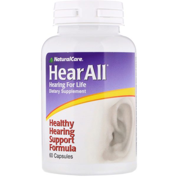 NaturalCare, HearAll, Healthy Hearing Support Formula, 60 Capsules - Imagen 3
