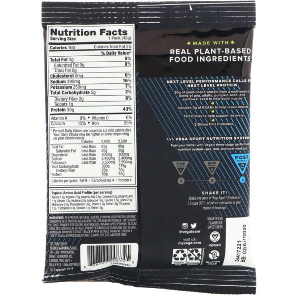 Vega, Sport Premium Protein, Berry, 1.5 oz (42 g) - Imagen 2