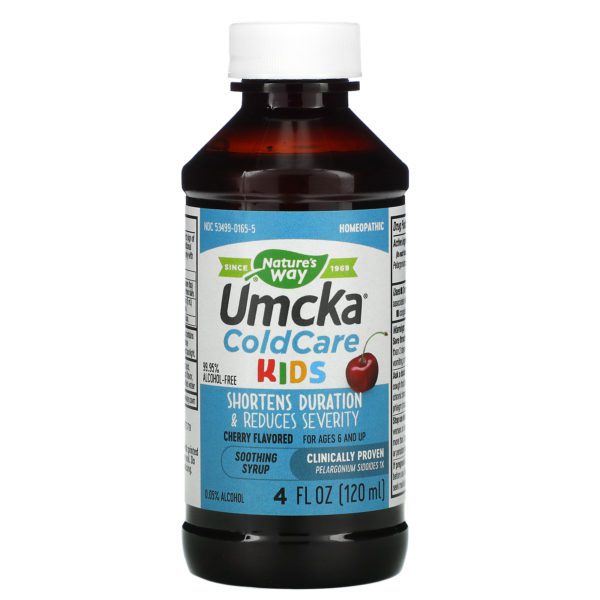 Nature's Way, Umcka, ColdCare, Syrup, For Ages 6 & Up, Cherry Flavored, 4 fl oz (120 ml) - Imagen 3