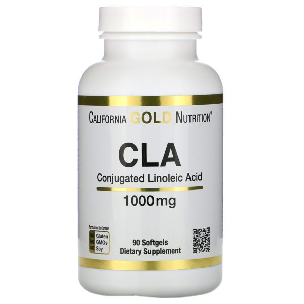 California Gold Nutrition, CLA, Clarinol, Ácido linoleico conjugado, 1000 mg, 90 cápsulas blandas