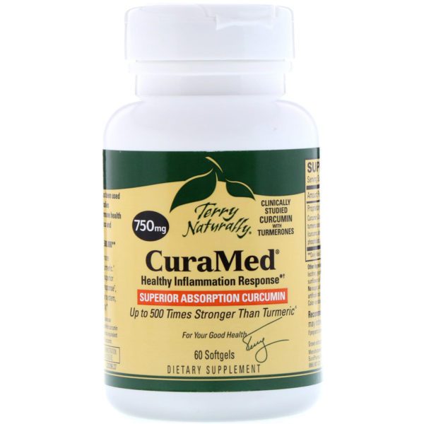 Terry Naturally, CuraMed, 750 mg, 60 cápsulas blandas - Imagen 3