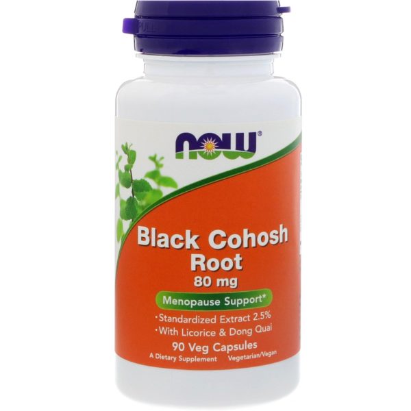 Now Foods, Raíz de Cohosh Negro con Regaliz y Dong Quai, 90 Cápsulas
