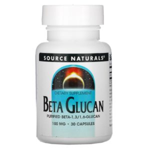 Source Naturals, Beta Glucano, 100 mg, 30 cápsulas