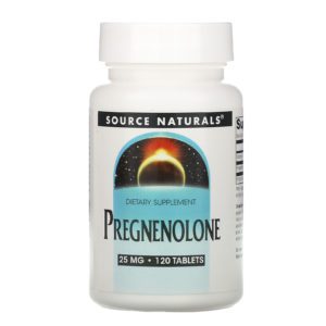 Source Naturals, Pregnenolona, 25 mg, 120 Comprimidos