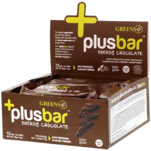 Greens Plus, Plusbar, Energy Chocolate, 12 Bars, 2 oz (59 g) Each