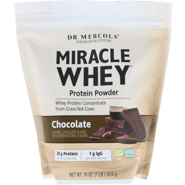 Dr. Mercola, Miracle Whey, Proteína en Polvo, Chocolate, 1 lb (454 g)