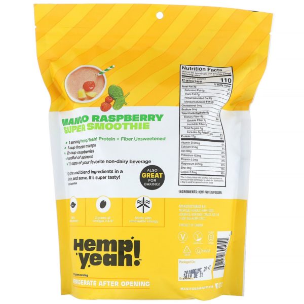 Manitoba Harvest, Hemp Yeah!, Unsweetened, 32 oz (907 g) - Imagen 2