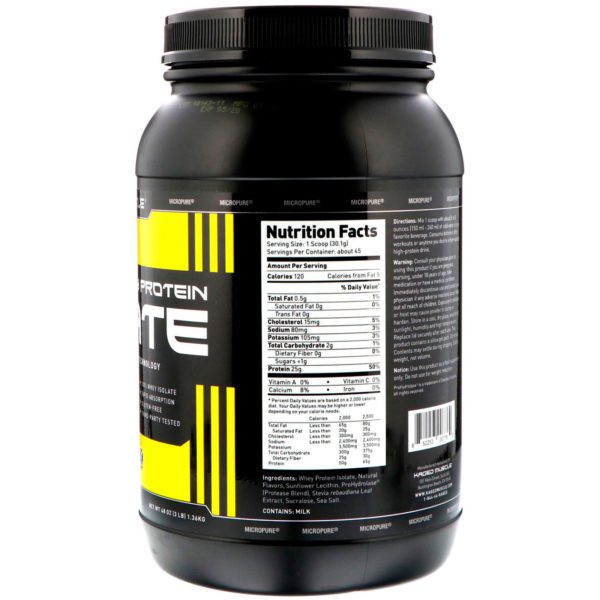 Kaged Muscle, Aislado de proteína de suero de leche MicroPure, vainilla, 48 oz (1.36 kg) - Imagen 2