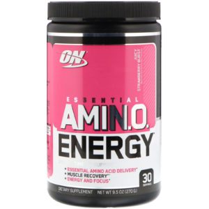 Optimum Nutrition, Essential Amino Energy, Juicy Strawberry Burst, 9.5 oz (270 g)