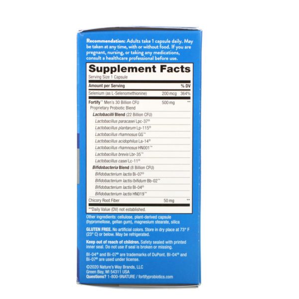Nature's Way, Fortify Men's 30 Billion Probiotic, 30 Vegetarian Capsules - Imagen 2