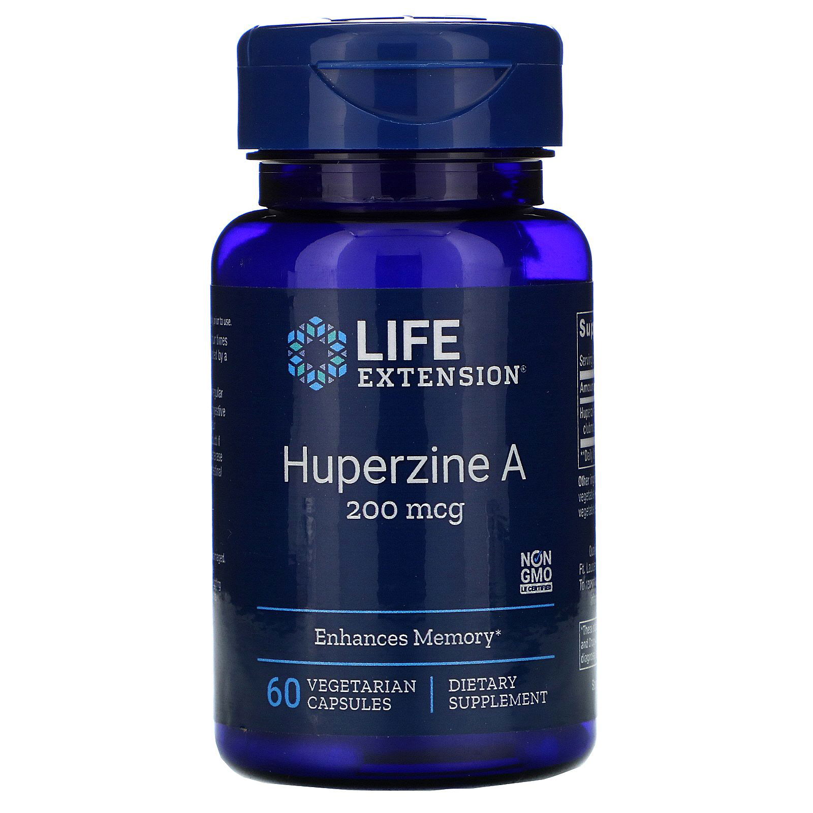 Huperzine A 200 Mcg De Haya Labs - Boîte De 90 Gélules, Complément Pour La Mémoire Et La Concentration !
