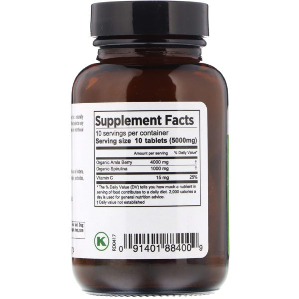 Pure Planet, Organic Amla Plus, 500 mg, 100 Cápsulas - Imagen 2