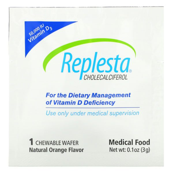 Replesta, Cholecalciferol, Natural Orange, 50,000 IU, 4 Chewable Wafers - Imagen 3