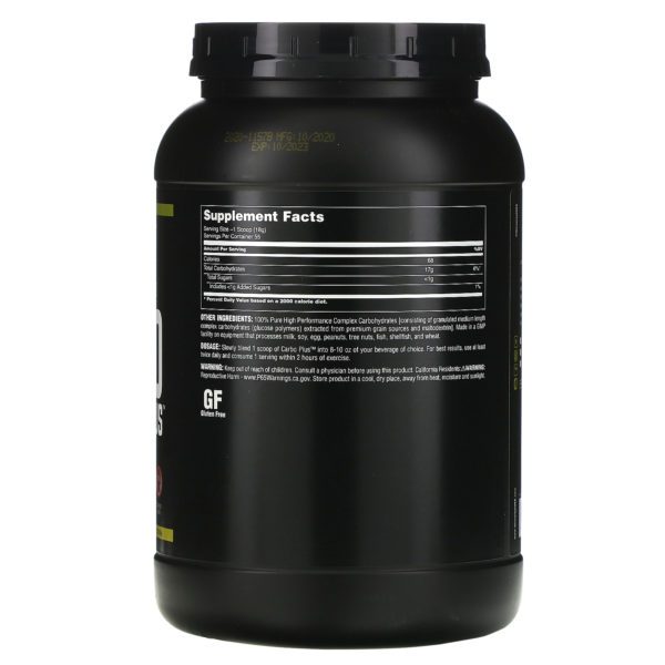 Universal Nutrition, Carbo Plus, 100 % carbohidratos complejos, Sin sabor, 1 kg (2,2 lb) - Imagen 2