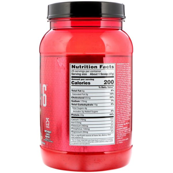 BSN, Syntha-6 Cold Stone Creamery, Birthday Cake Remix 2.59 lb (1.17 kg) - Imagen 2