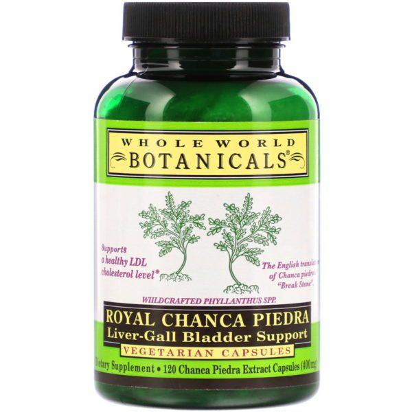 Whole World Botanicals, Chancapiedra real, Apoyo para la vesícula biliar y el hígado, 400 mg, 120 cápsulas vegetales