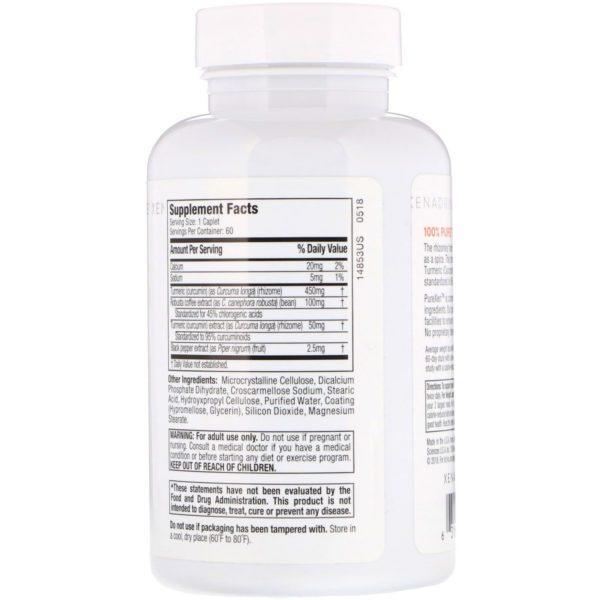 Xenadrine, PureXen, Cúrcuma+, 60 Comprimidos - Imagen 2