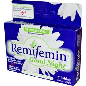 Enzymatic Therapy, Remifemin, buenas noches, 21 tabletas