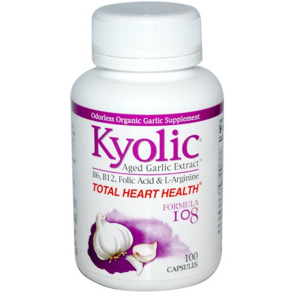 Kyolic, Salud Total del Corazón, Fórmula 108, 100 Cápsulas