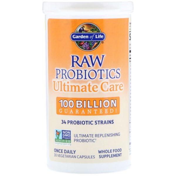 Garden of Life, Cuidado máximo de RAW Probiotics, 30 cápsulas vegetales - Imagen 3
