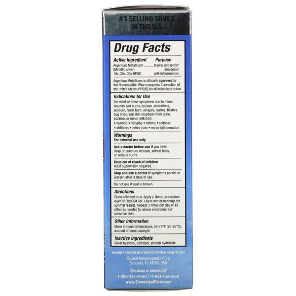 Sovereign Silver, Silver, Gel de primeros auxilios, 2 fl oz (59 ml) - Imagen 3