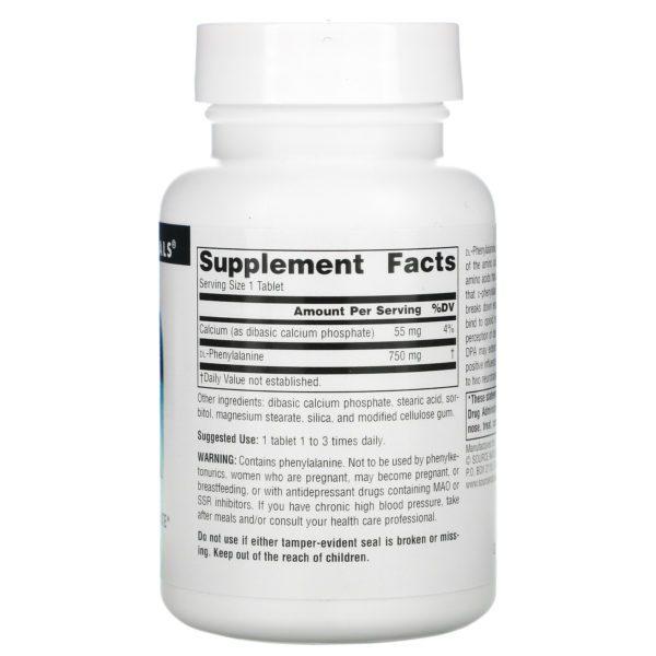 Source Naturals, DLPA, 750 mg, 60 Comprimidos - Imagen 2