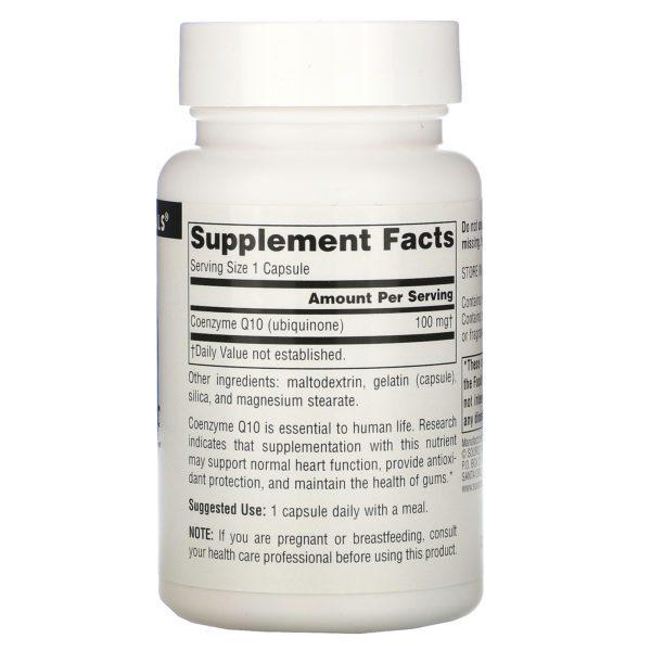 Source Naturals, Coenzima Q10, 100 mg, 60 cápsulas - Imagen 2