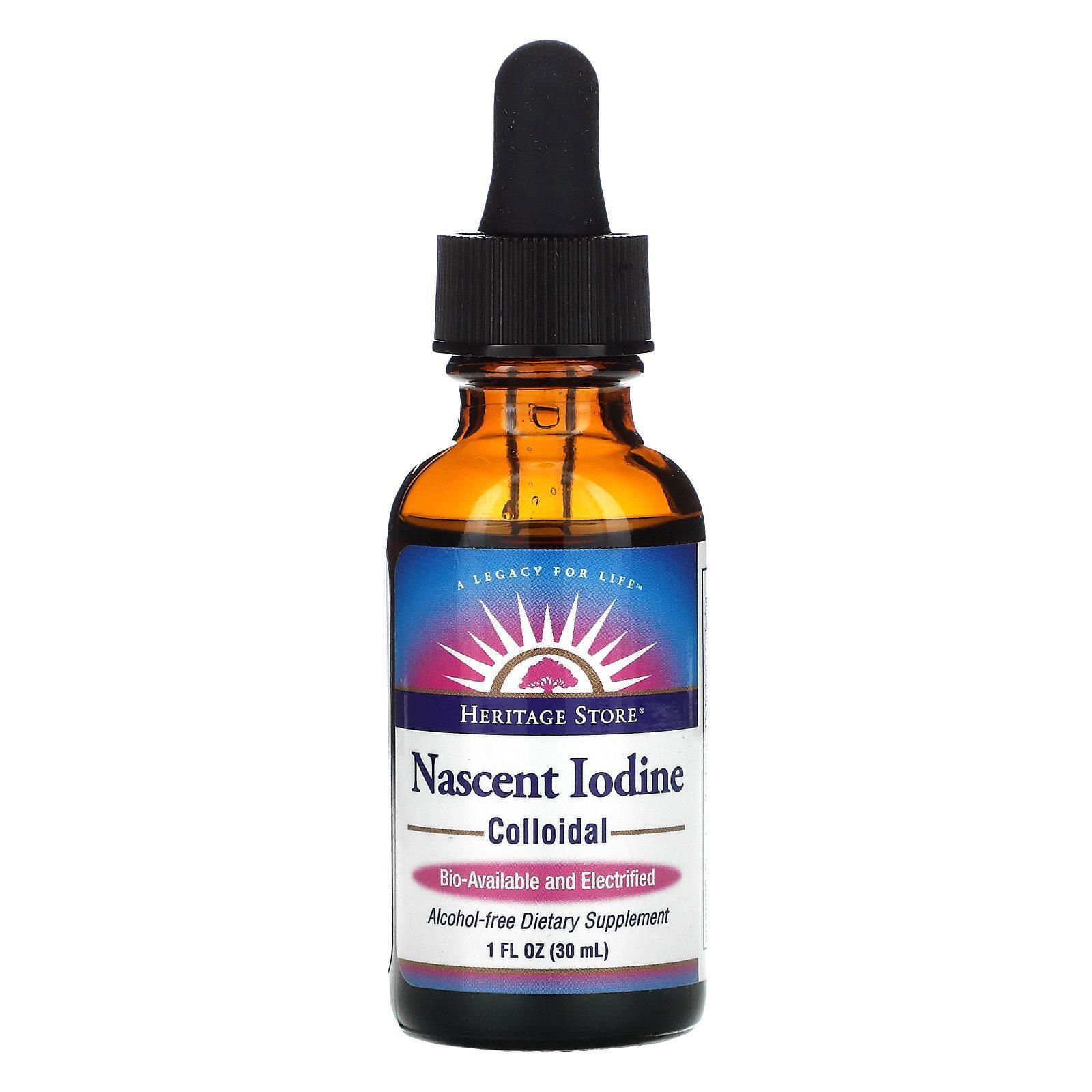 Heritage Store, Yodo naciente, Coloidal, 30 ml (1 oz. líq.) | Allnatural