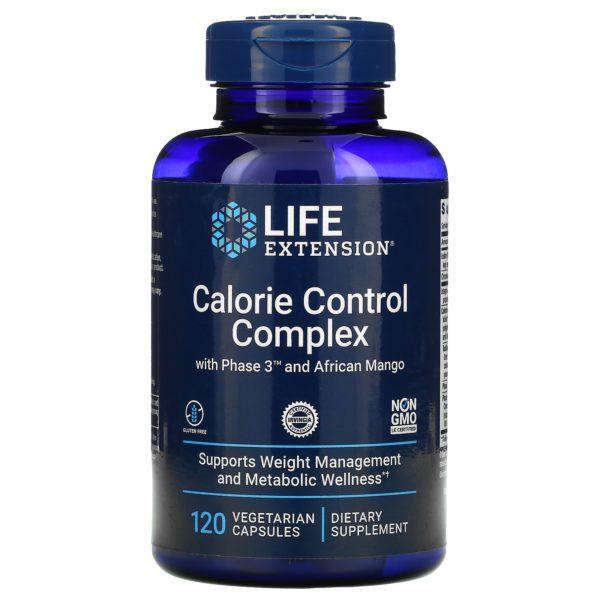 Life Extension, Calorie Control Complex with Phase 3 and African Mango, 120 Vegetarian Capsules