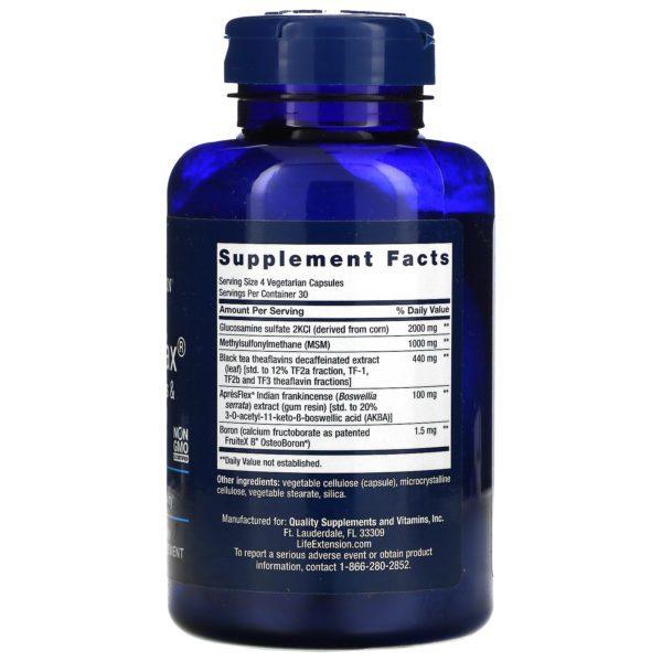 Life Extension, ArthroMax with Theaflavins and ApresFlex, 120 Vegetarian Capsules - Imagen 2