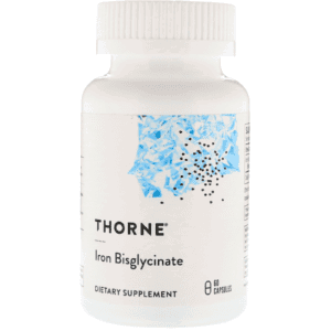 Thorne Research, Bisglicinato de hierro, 60 cápsulas