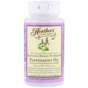 Heather's Tummy Care, Peppermint Oil, Intense Bowel Syndrome, 90 Enteric Coated Softgels
