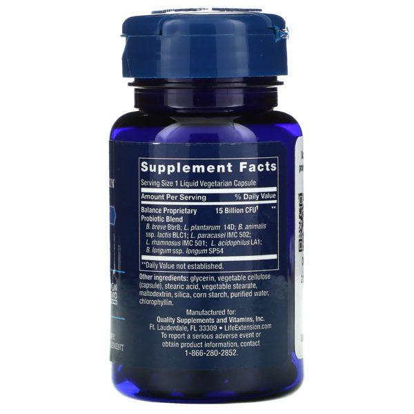 Life Extension, FLORASSIST Balance, 30 Liquid Vegetarian Capsules - Imagen 2