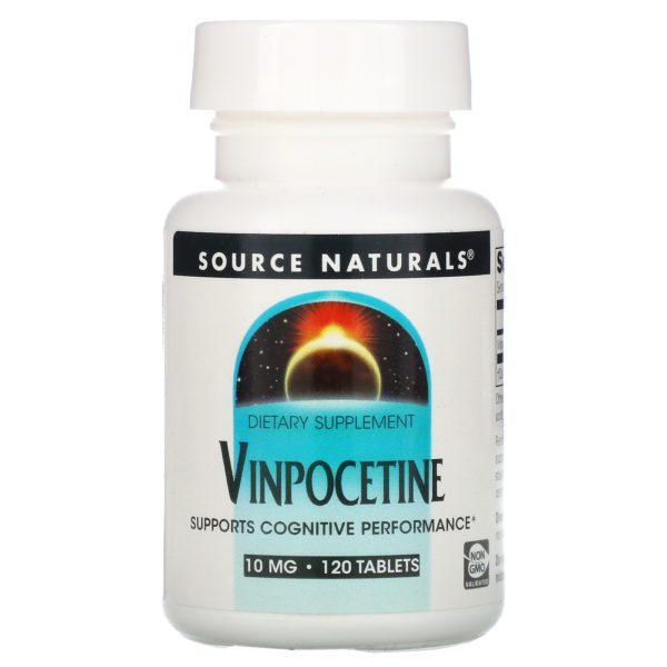 Source Naturals, Vinpocetina, 10 mg, 120 comprimidos