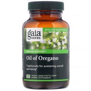 Gaia Herbs, Aceite de orégano, 120 fitocápsulas Phyto-Caps líquidas veganas