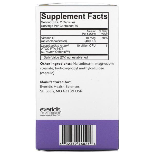 BioGaia, Osfortis With Vitamin D, 60 Capsules - Imagen 2