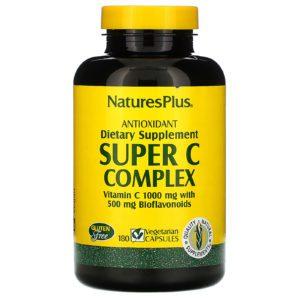 Nature's Plus, Super C Complex, 180 Cápsulas Vegetales
