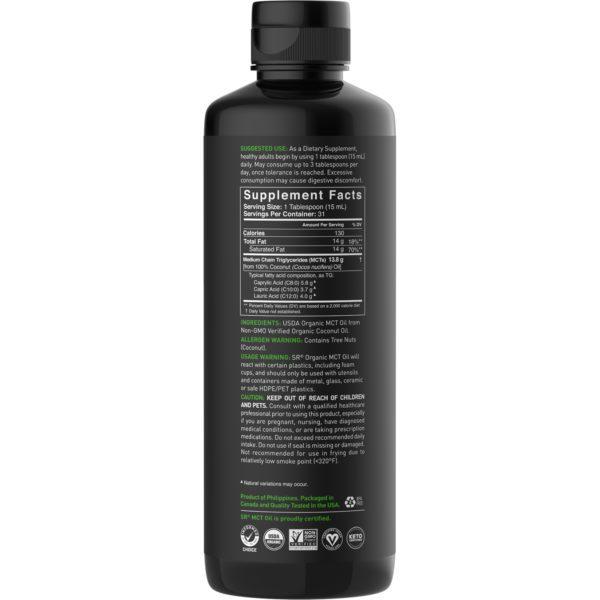 Sports Research, Aceite MCT, sin sabor, 16 oz (473 ml) - Imagen 2