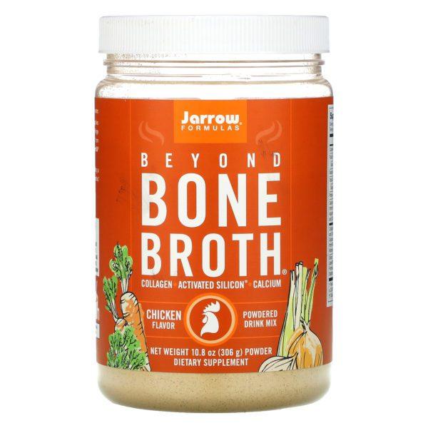 Jarrow Formulas, Beyond Bone Broth, Suplemento alimentario, Sabor a pollo, 306 g (10,8 oz)