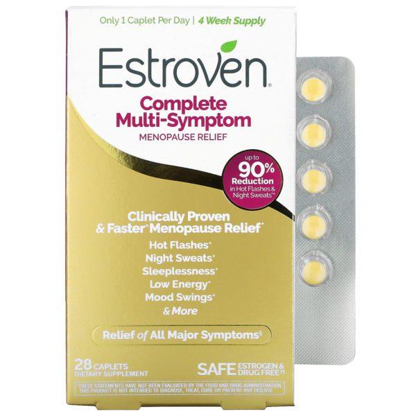 Estroven, Alivio completo para los síntomas de la menopausia, 28 comprimidos oblongos vegetales
