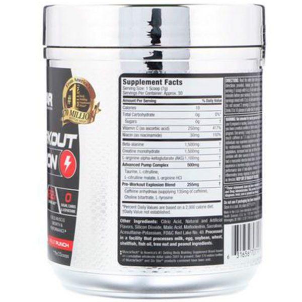 Six Star, Explosión para el preentrenamiento, impulso frutal, 7.41 oz (210 g) - Imagen 2